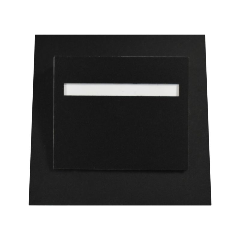 Oprawa oświetleniowa schodowa Eko-Light Fero czarno-biała LED 0.6W 4000K 14lm IP20 wym: 7,5 x 7,5 x 2,3 cm kwadratowa - 1 szt.