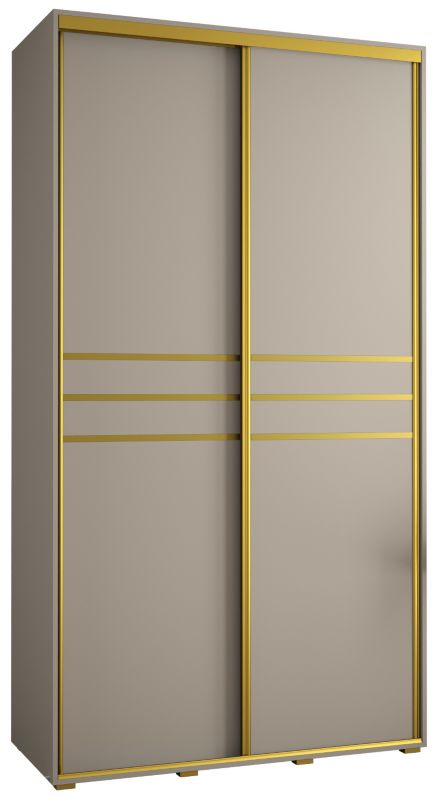 Szafa przesuwna Abiks 60 wysoka Dakota 10 130 kaszmir+kaszmir+złot 1 szt