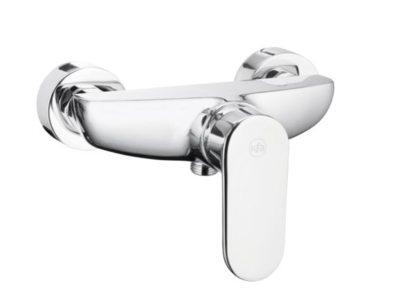 Bateria natryskowa KFA Armatura Halit ścienna chrom 1 szt.