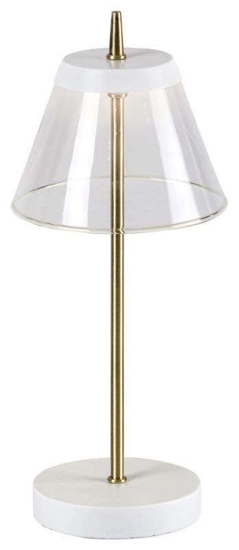 Lampa stołowa Rabalux Aviana przezroczysto-biała LED 6W 4000K 480lm IP20 wym: 37 x 15 x 15 cm metal - 1 szt.