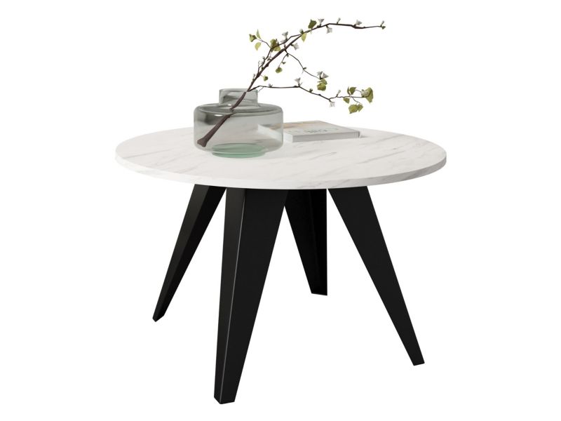 Stolik kawowy MIRJAN 24 Fare czarny/marmur bianco 1 szt.