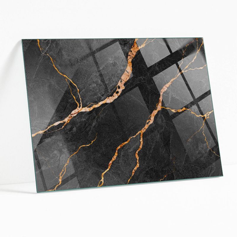 Blat Szklany z Nadrukiem Wallfluent 100x70 cm Marmurowe żyły w designie 1 szt.