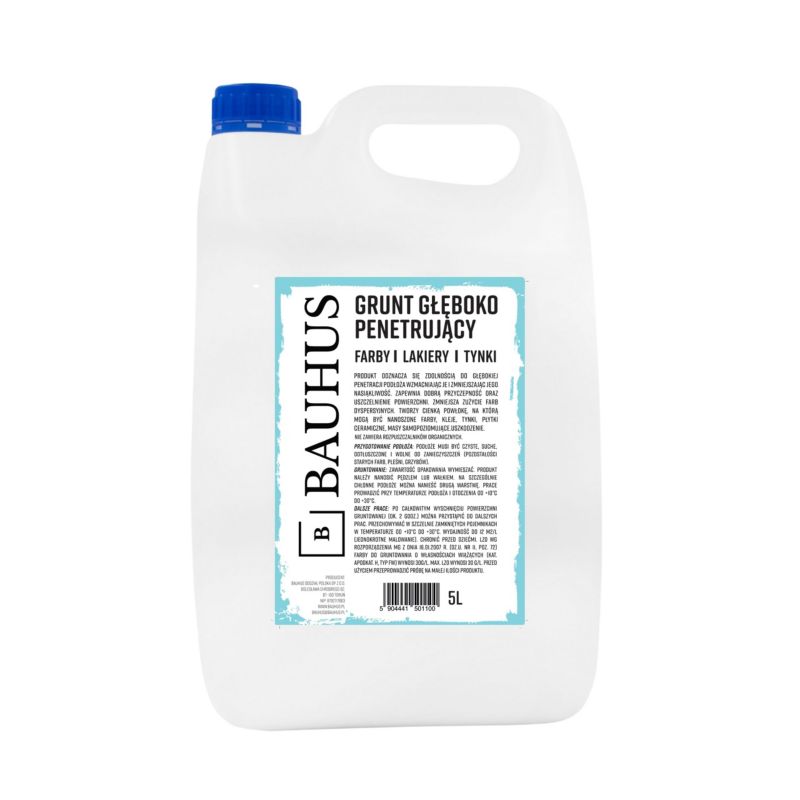 Grunt głęboko penetrujący Bauhus szybkoschnący wzmacniający 5 L 1 szt.