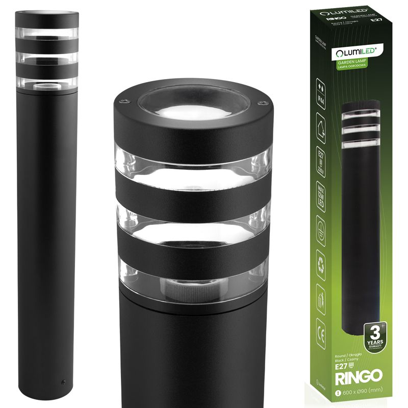 Lampa Ogrodowa Lumiled Słupek Zewnętrzny Stojący E27 LED RINGO 60cm 1 szt.