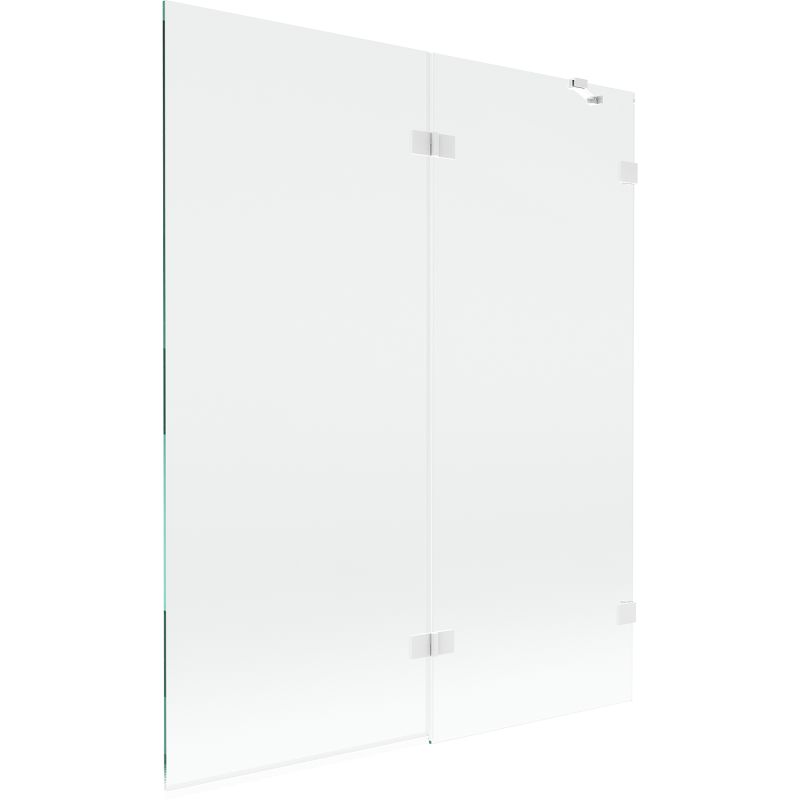 Parawan nawannowy Mexen Lunar biały transparentny 140x150 2-skrzydłowy 1 szt