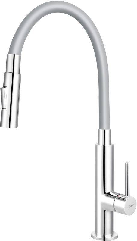 Bateria kuchenna Ferro Zumba Slim 2F szara/chrom z elastyczną wylewką 1 szt.