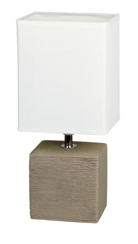Lampa stołowa Rabalux Orlando naturalno-kakaowy 1 x E14 x 40W IP20 wym: 30 x 13.5 x 13.5 cm ceramika - 1 szt.