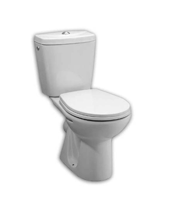 Zestaw Roca WC o/poziomy zbiornik 5/3l dopływ wody z boku deska WC PP Cleo Roca 1 szt.