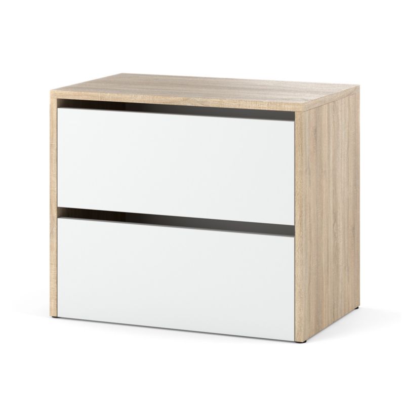 Szafka Na Buty Hurtownia-Mebli 2 Drzwi Hugo 60cm Dąb Sonoma Biały Mat 60x36x50 cm 1szt.