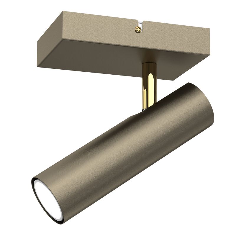 Oprawa sufitowa Luminex Axion tytanowy złoto-złoty połysk 1 x GU10 x 8W IP20 wym: 16 x 10 x 24 cm - 1 szt.