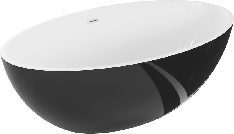 Wanna wolnostojąca Mexen Nike biało-czarna 175x100 cm 54071751075-201 szt.