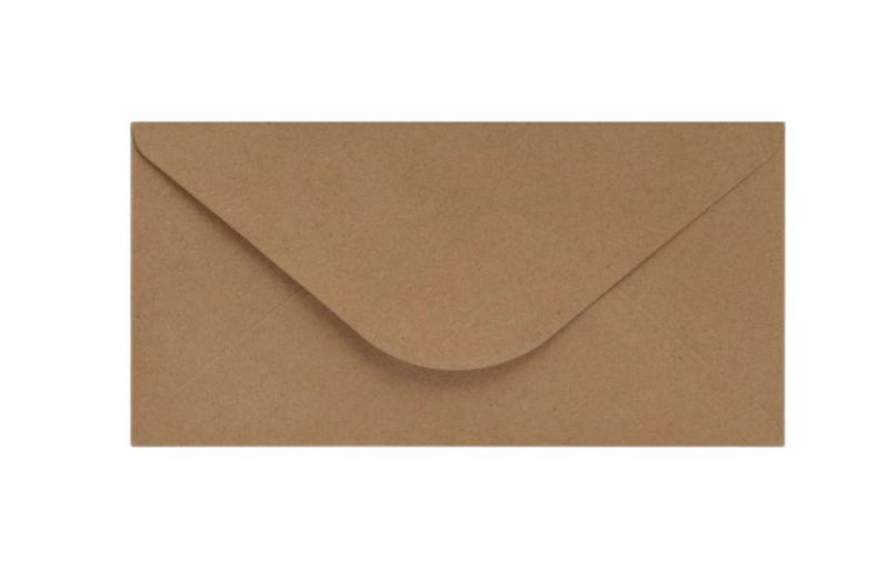 Ozdobne koperty Neopak DL Brązowe 120g 50 szt.