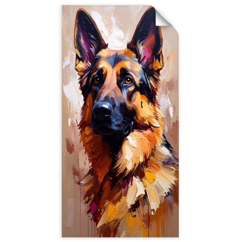 Naklejka samoprzylepna Feeby Owczarek niemiecki Pies Zwierzę 100x200cm 1szt