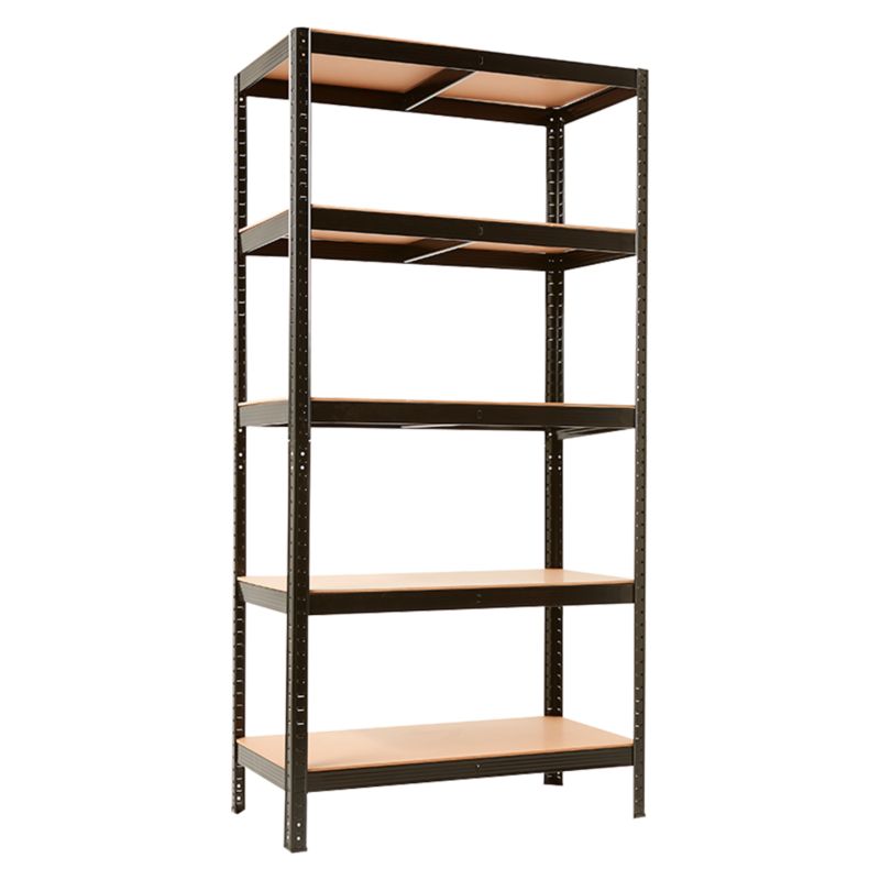 Regał metalowy magazynowy 4iQ Group 220x110x45 cm czarny 1szt.