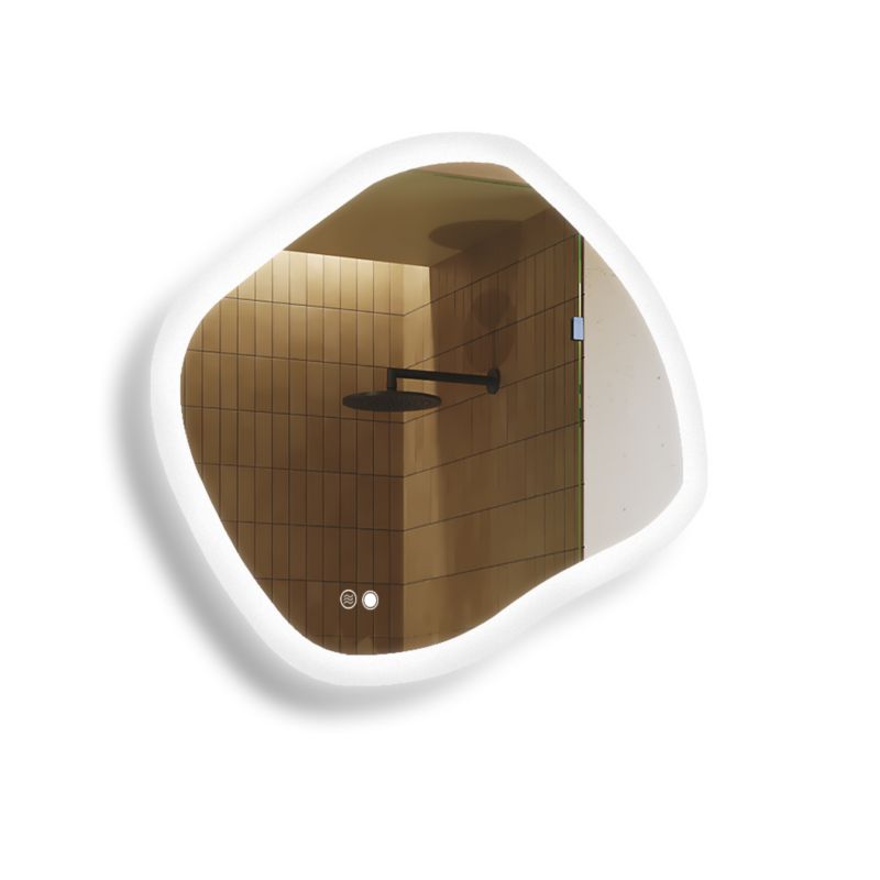 Lustro łazienkowe Artforma LED 94x84cm owalne LED Dual włącznik mata grzewcza ROM222 1szt.