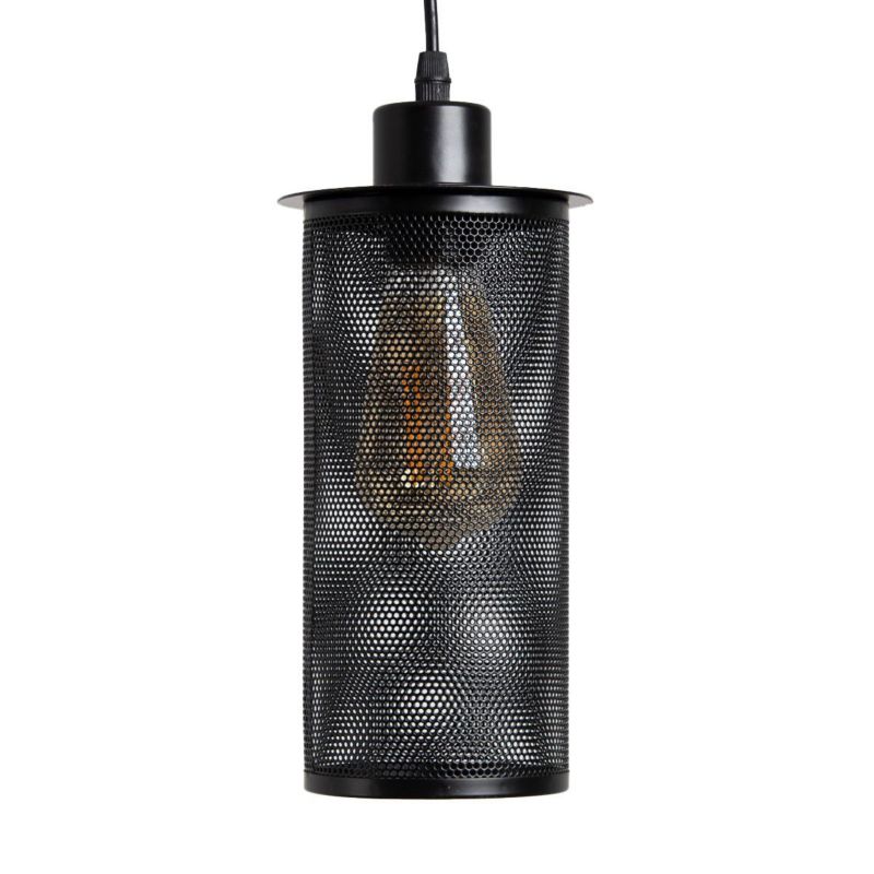 Lampa wisząca Abigali Midnight czarna wym: 22 x 11 x 11 cm 1xE27 x 1 szt.