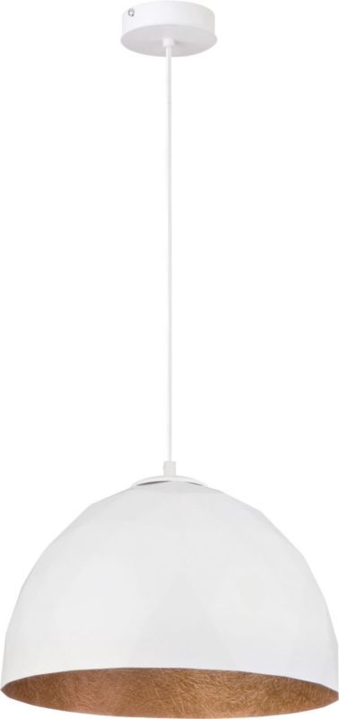 Lampa wisząca Sigma Lighting Diament 8078 biało-miedziana dekoracyjna 1xE27 x 1 szt.