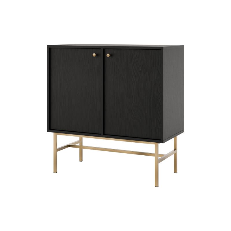 Komoda dwudrzwiowa Bonni Sakai 3 2F T812 Czarny 1 szt.