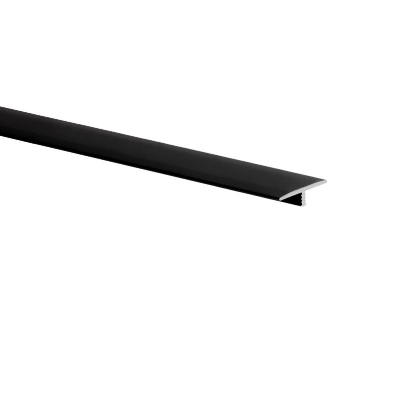 Profil łączący aluminiowy gładki 1000 x 29 x 8 x 2 mm czarny