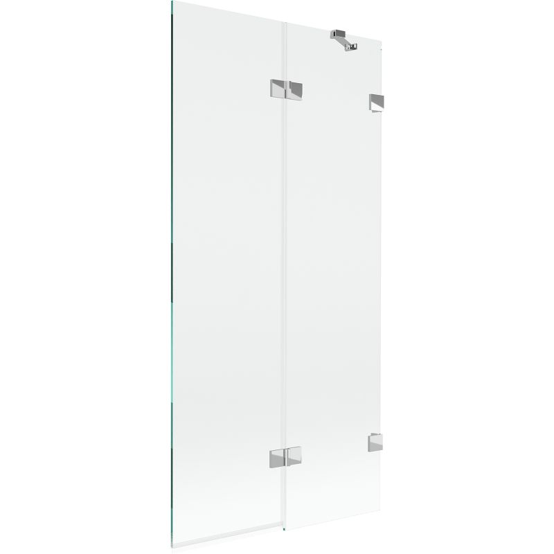 Parawan nawannowy Mexen Lunar chrom transparent 90 x 150 cm 2-skrzydłowy 1 szt