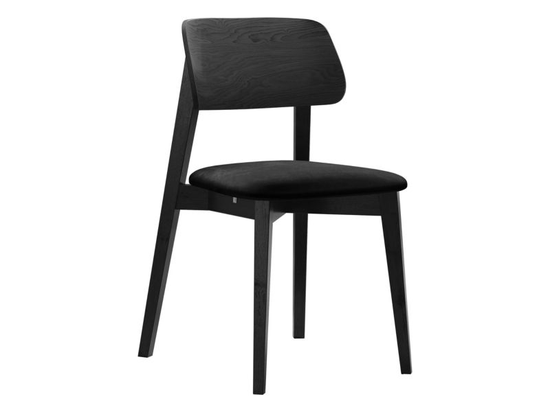 Krzesło MIRJAN 24 tapicerowane KT63 czarny aksamit 1 szt.
