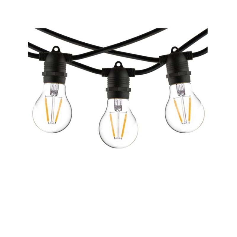 Girlanda ogrodowa Nowodvorski Lighting Festoon Lights czarna 15 punktów 15 x E27 x 15W IP65 9 metrów - 1 szt.