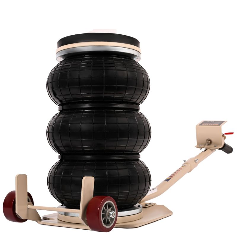 Podnośnik pneumatyczny bałwanek BESTEN BE0002527 3,5 T 150-400 mm 6-12 bar teleskopowy z gumą ochronną 1 szt.