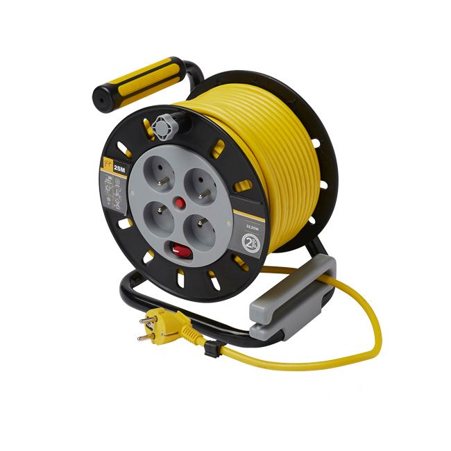 Przedłużacz bębnowy Diall 4 x 16 A 3 x 1,5 mm2 25 m