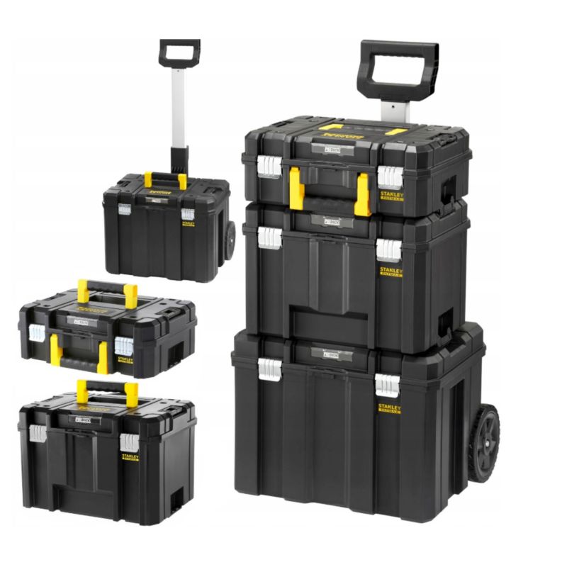 Zestaw skrzyń narzędziowych STANLEY FMST75753-9 Pro-Stack pasuje do TSTAK 1 kpl.