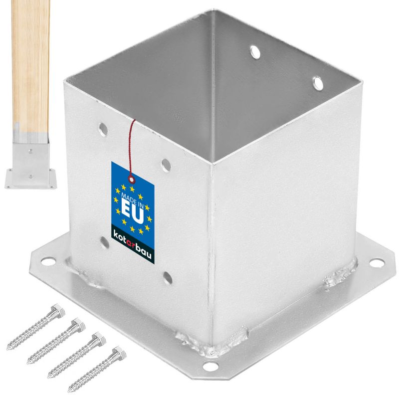 Podstawa słupa KOTARBAU przykręcana wspornik kotwa 140x140 mm 1 szt.