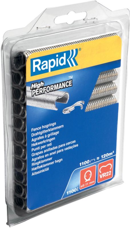 Zszywki ogrodzeniowe Rapid VR22 galwanizowane 1100 szt.