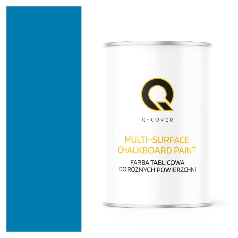 Farba Tablicowa Do Ścian Pisania Kredą Q-Cover Kolor Błękitny RAL5015 Mat 1L