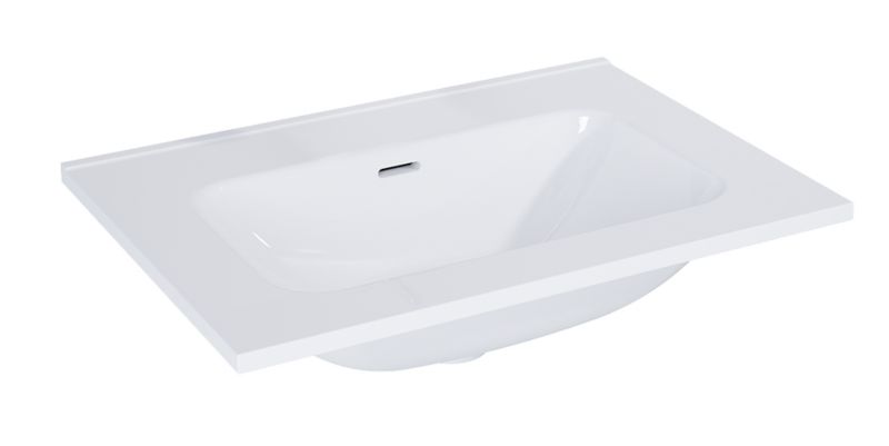 Umywalka meblowa Elita Skappa prostokątna 61x46 cm, ceramika biała, z przelewem, 1 szt.
