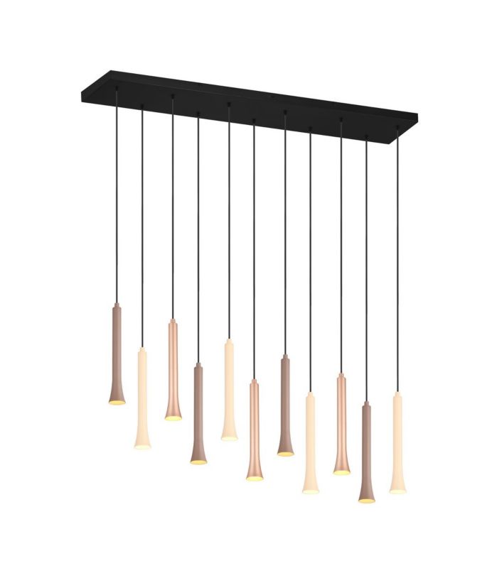 Lampa wisząca Trio Fiato 6705 brązowo-czarna nad stół wbudowany LED 3W 1 szt.