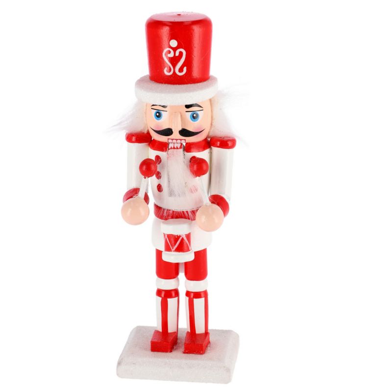 Dziadek do orzechów Jumi 16 cm czerwono-biały