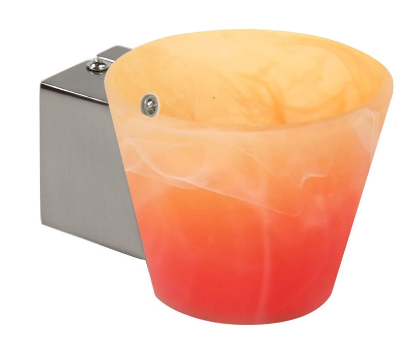 Kinkiet Candellux Simonet srebrno-pomarańczowy 1 x G9 x 40W IP20 wym: 8 x 12 cm - 1 szt.