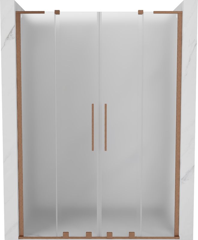 Drzwi prysznicowe rozsuwane Mexen Velar L szron 160x200 1 szt.