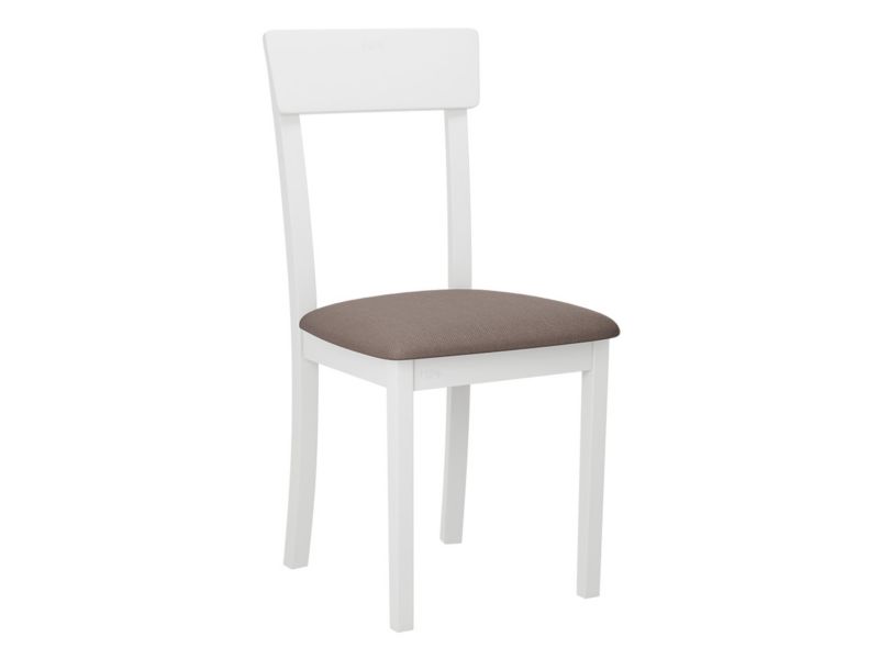 Krzesło MIRJAN 24 Hugo New I biały/brązowa plecionka 1 szt.