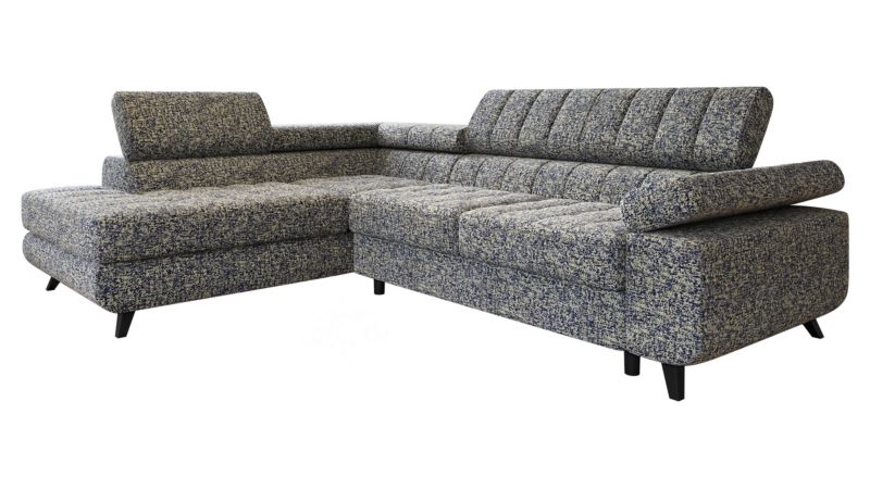 Narożnik z funkcją spania MIRJAN 24 Nord lewy ciemno niebieska plecionka 1 szt.