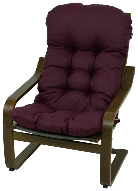 Poduszka na fotel drewniany Ikea Poang AMPO fioletowy melanż 1 szt.