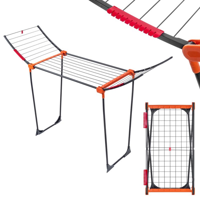 Suszarka na pranie KADAX stojąca stabilna 18m do ubrań składana na bieliznę duża 1 szt.