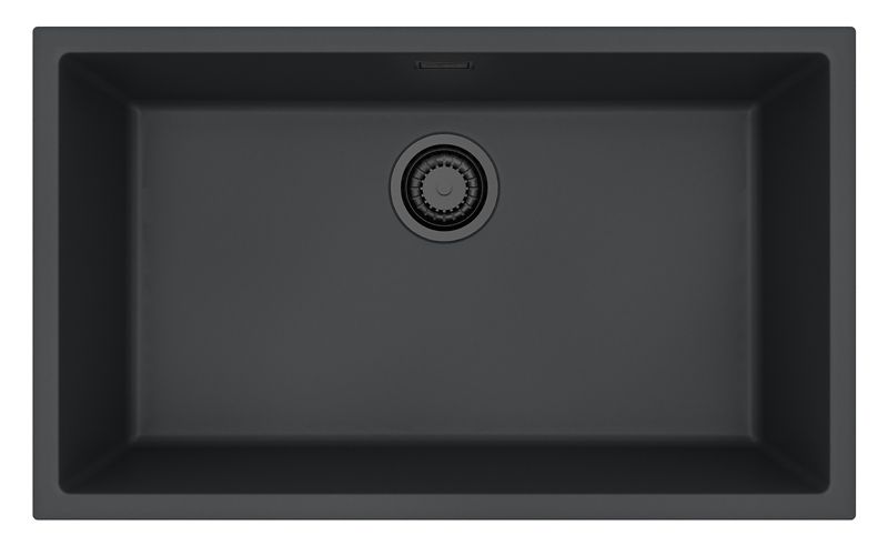 Zlewozmywak granitowy Alveus OMNI 40 BLACK EDITION kol. 90 czarny (75x45) 1-komorowy 1szt