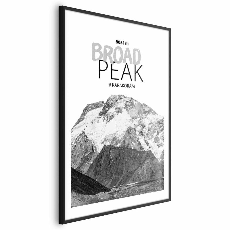 Plakat Artgeist Broad Peak 40x60 cm z ramą czarną 1 szt