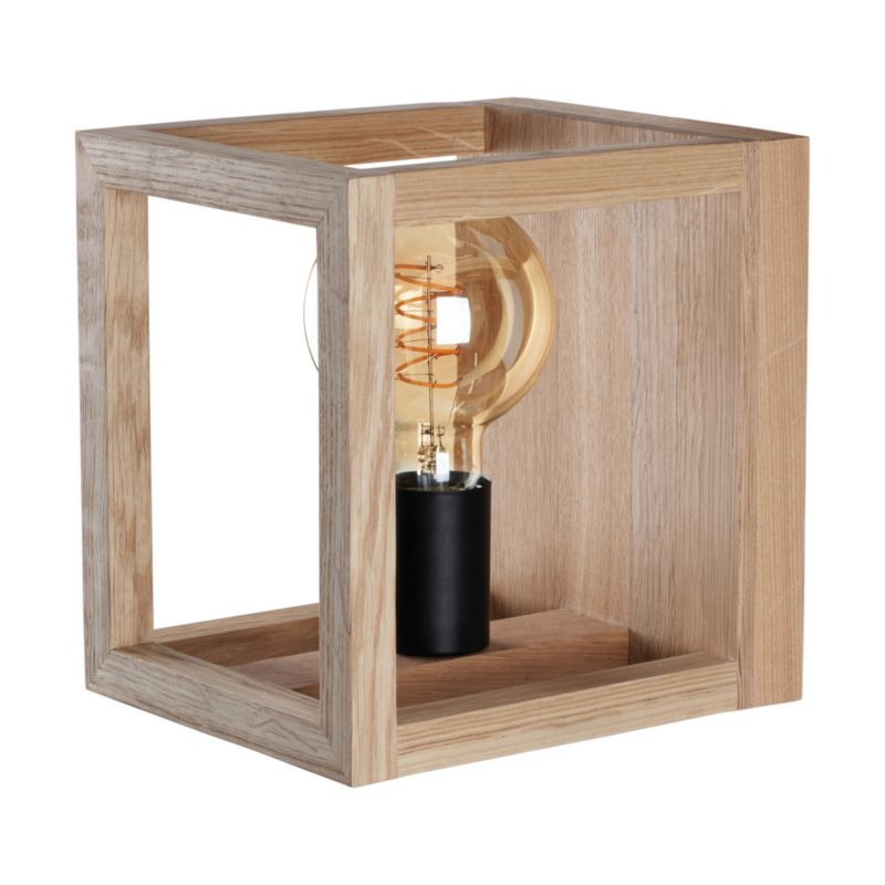 Drewniany Kinkiet SPOT Light 1xE27 Max.40W Dąb Olejowany FSC z Akcentem Czerni, Polski Producent, 1 szt.