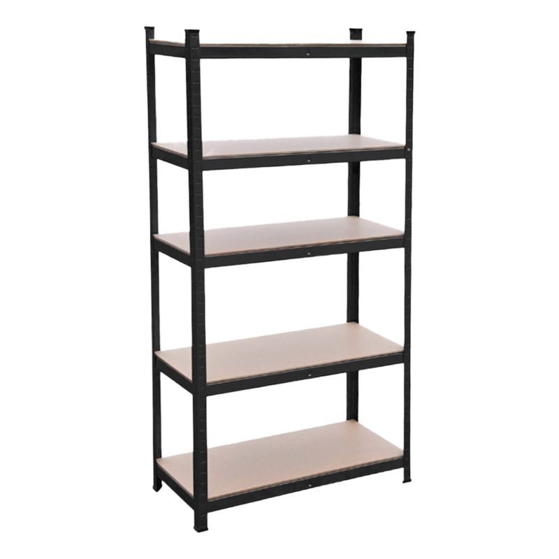 Regał metalowy magazynowy 4iQ Group 180x75x35 cm czarny 1szt.