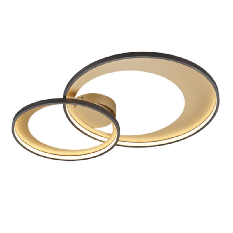 Lampa sufitowa wisząca Trio Granada 3388 czarno-złota nowoczesna wbudowany LED 36W 1 szt.