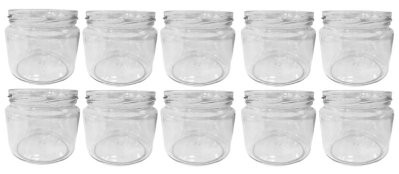 Słoiki MODO24 330ml dżemy konfitury przyprawy grzybki 82mm PZH 10 szt.