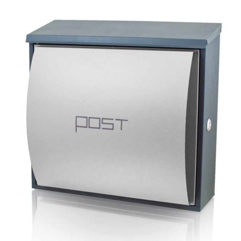 Skrzynka pocztowa na listy Bituxx ciemno szara 1szt.