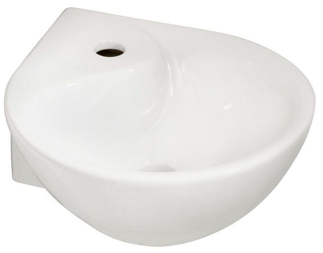 Umywalka ceramiczna Wiesbaden narożna 35x35 cm ścienna 1szt