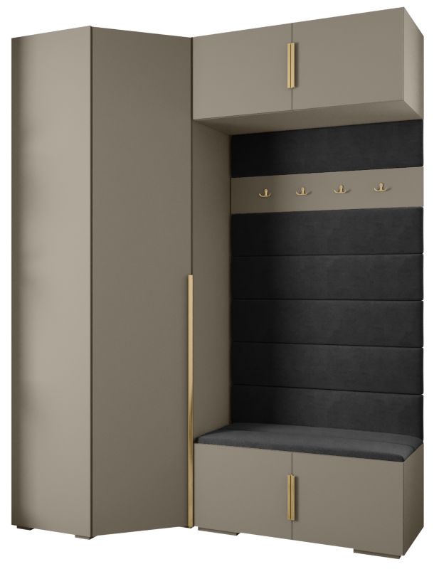 Garderoba do przedpokoju Abiks INOVA 1 Z21 kaszmir+złoty+manila18 1szt.